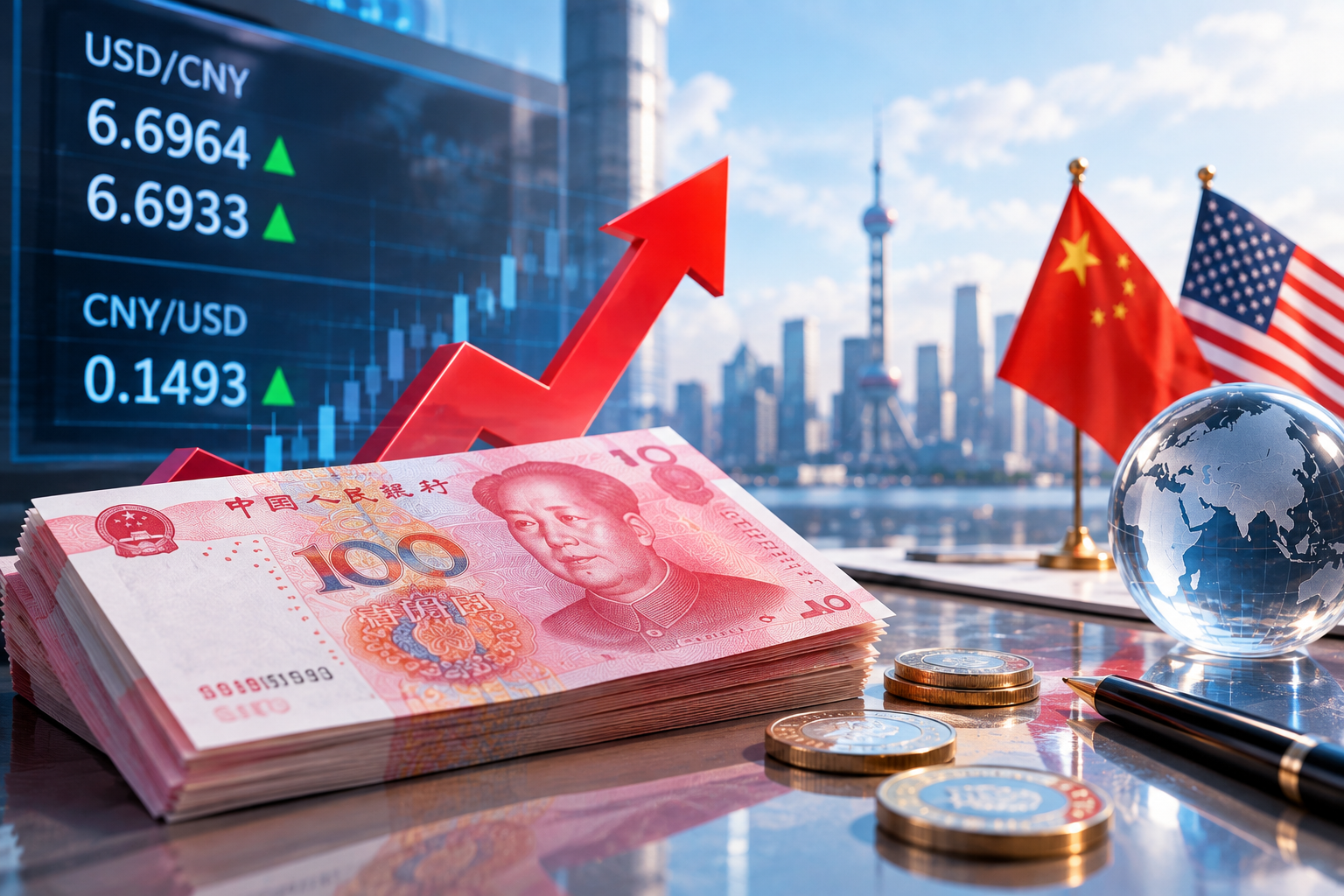人民币兑美元升破6.70！中间价“八连升”，升值释放什么信号？